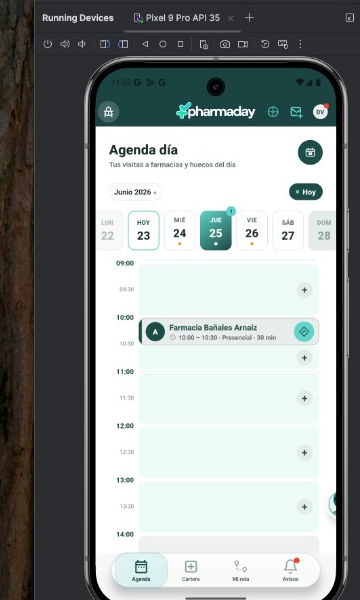 Agenda del visitador en Pharmaday